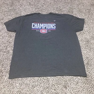Montreal Canadiens Fanatics Shirt Size 4XL 2021 Stanley Cup Semifinal Champions - Picture 1 of 5