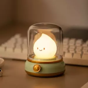 Mini Desktop LED Cute Night Lamp Creative USB Rechargeable Portable Cartoon Tabl - Picture 1 of 25