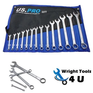 US PRO Tools 14-teiliges metrisches Kombi-Schraubenschlüssel-Set 6 mm bis 26 mm 2277 Schraubenschlüssel - Bild 1 von 4