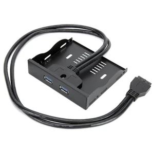 USB3.0 Floppy Front Panel 3,5 Zoll Floppy Bay 19 Pin zu 2 Interface USB3.0 HUB - Bild 1 von 11