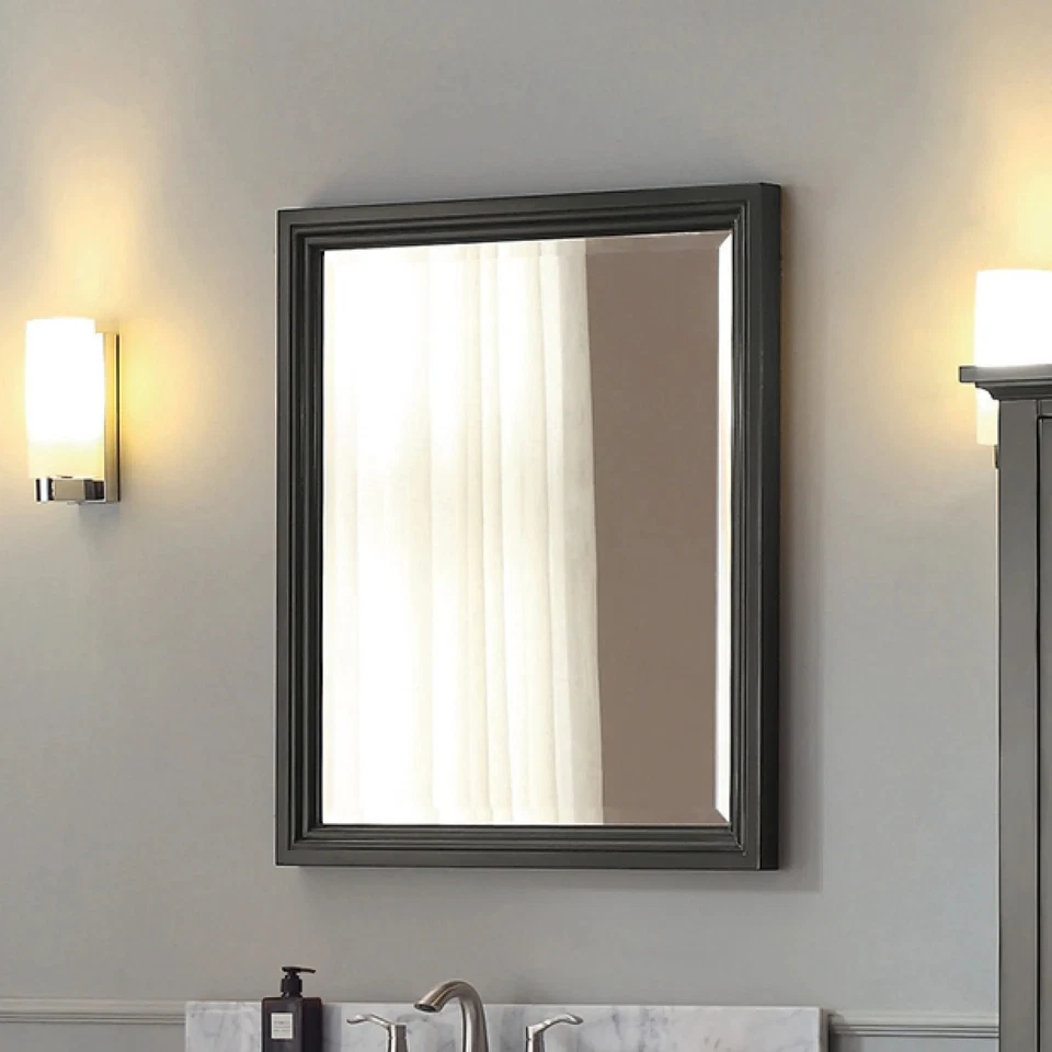 Avanity Thompson 28 Inch Mirror - Charcoal Glaze - Charcoal Charcoal Glaze 28"W - Image 1 of 4