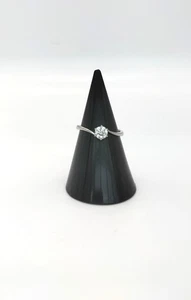 Pt900 2.6G 0.36Ct Platinum Diamond Ring - Picture 1 of 9