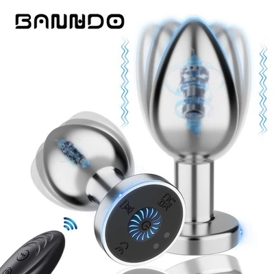 Anal-Vibrador-Vibración-Butt-Plug-Dildo-Próstata-Masajeador-Sexo-Juguetes-para-Mujeres-Hombres Foto 1 de 4