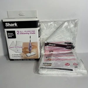 2 Shark Steam Pocket Mop All-Purpose Cleaning Pads (1 Rectangle & 1 Triangle) - Picture 1 of 4