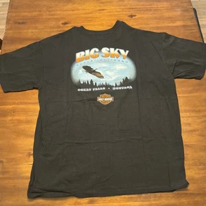 Vintage NWT Y2K Harley Davidson Big Sky Great Falls Montana Shirt Men's 3XL - Picture 1 of 10