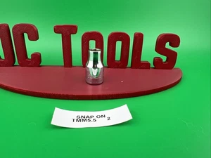 Snap On TMM5.5 1/4" Drive 6-Point Metric 5.5mm Shallow Chrome Socket 2 - Picture 1 of 7