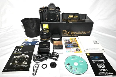 TOP MINT Nikon Df Gold Edition 50mm f/1.8G DSLR Camera Kit Complete 1700 Shutter - Image 1 of 4