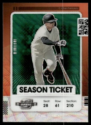 2021 Panini Contenders Optic Green Wave #34 Buster Posey - BB - Image 1 of 2