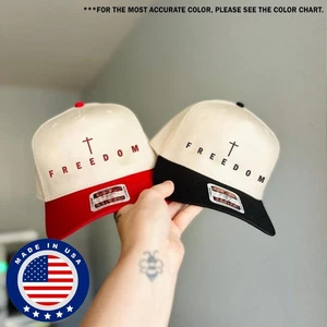 Embroidered Freedom Charlie Kirk Baseball Hat, Christian Jesus Hat Gift - Picture 1 of 4
