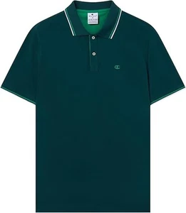 Champion POLO M/M Light Cotton Pique uomo Cotone Verde Scuro - Imagen 1 de 3