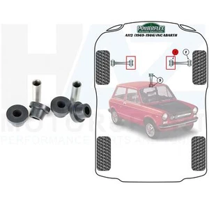 Brazo de control de vía delantera Powerflex Heritage x2 Bush interior Autobianchi A112 69-86 - Imagen 1 de 4