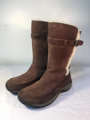 ✅ Botas Merrell Encore Snow Bracken para mujer cuero marrón aislado - EE. UU. 9,5 Foto 1 de 4