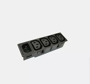 Interpower 83021200 Four Position Accessory Power Module, 1mm Panel Thickness, 4 - Picture 1 of 5