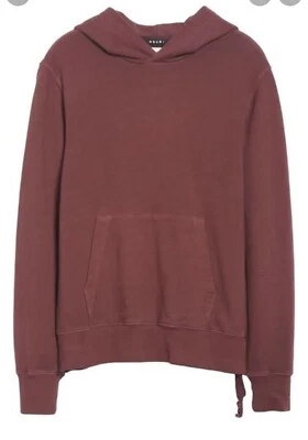 Ksubi Seeing Lines Hoodie Aging Machining 100%Cotton Dusty Red Size S - image 1 of 4