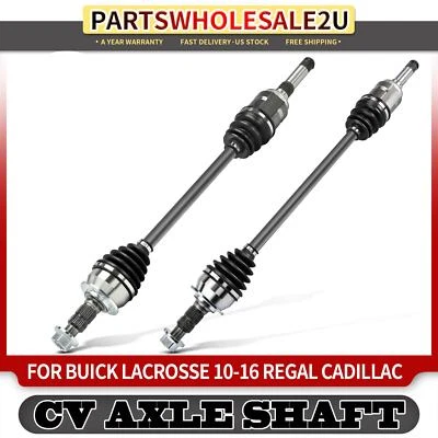 2x Rear Side CV Axle Assembly for Buick LaCrosse 10-16 Regal 2014-2017 Cadillac - Image 1 of 4