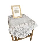 Bridal Shower Lace Tablecloth Classic Rose Floral Patterns Chic And Elegant