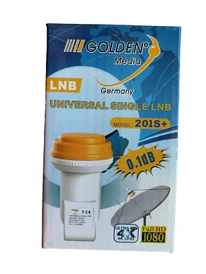 2  x   GOLDEN  Interstar-Media Single LNB  - 0,1 dB - Bild 1 von 4