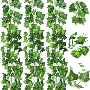 24PCS Artificial Ivy Leaf Plants Fake Hanging Garland Plants Vine Home Decor USA - Picture 1 of 16