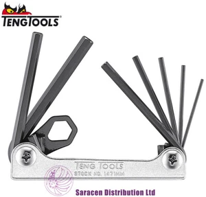 TENG 7 PIECE METRIC RETRACTABLE HEX KEY SET - 1471MM - Picture 1 of 1