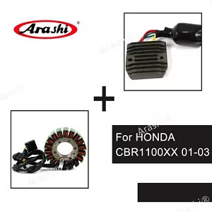 Generador de bobina de estator y regulador rectificador para Honda CBR1100XX 2001 2002 2003 - Imagen 1 de 11