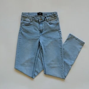 7 Seven For All Mankind Slimmy Jeans Youth Size 14 Mid Rise Adjustable Waist - Picture 1 of 15