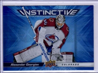 2023-24 Upper Deck Series 2 Alexander Georgiev  Instinctive Insert Card # IN-9 - Image 1 of 2