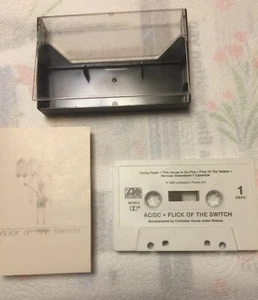 AC/DC Flick of the Switch Cassette Tape Atlantic A4-80100 Rock 1983 Columbia - Imagen 1 de 3