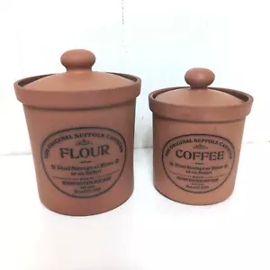 Lote de cerámica Henry Watson original de terracota y harina de café Suffolk - Imagen 1 de 17