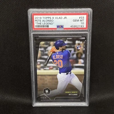 PSA 10! 🚨2019 Topps X Vlad Jr. Pete Alonso RC New York Mets Rookie #33 - Image 1 of 2