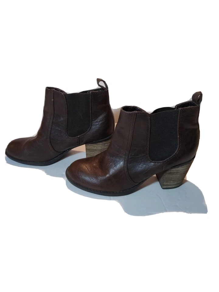 女士靴子女式短靴 Diba | 棕色 | 尺码 7 1/2 |二手|良好 C. — 第 1/4 张图片