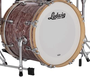 Ludwig Classic Maple 14x18" Vintage Pink Oyster Bass Kick Drum Virgin/No Mount - Picture 1 of 1