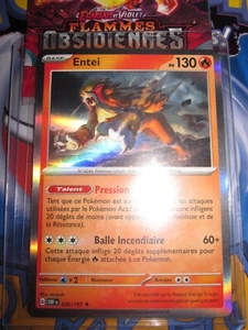 POKEMON ENTEI 030/197 RARE HOLOFOIL FRANCAIS FLAMMES OBSIDIENNES OBF EV3 - Bild 1 von 10