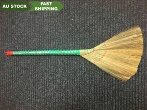 2 x Natural Straw Grass Handmade Brooms Original Easy Clean Convenient - Bild 1 von 5
