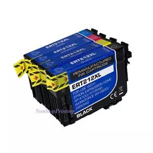4PK High-Yield BK/C/M/Y Ink For Epson 212 XL T212XL WF2830 WF2850 XP4100 XP4105 - Picture 1 of 1