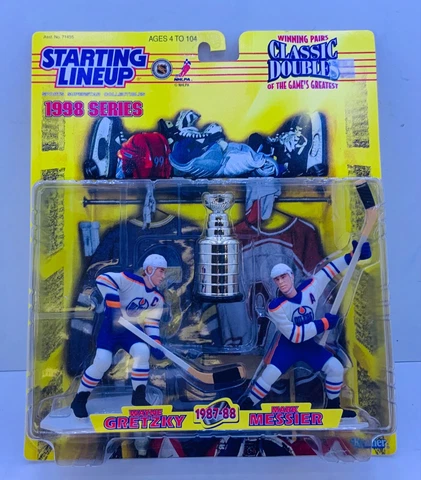1998 STARTING LINEUP - CLASSIC DOUBLES - GRETZKY & MESSIER Action Figures Cover