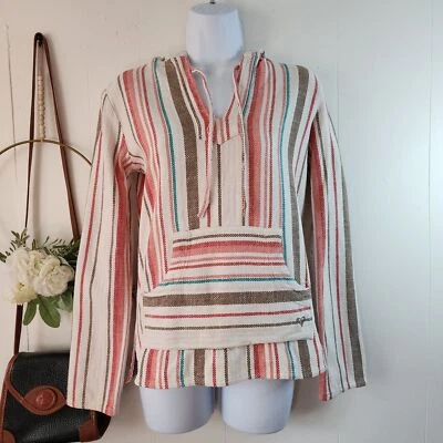 Roxy Tequila 2 Beach Baja Poncho Hoodie Size XS - Image 1 of 4