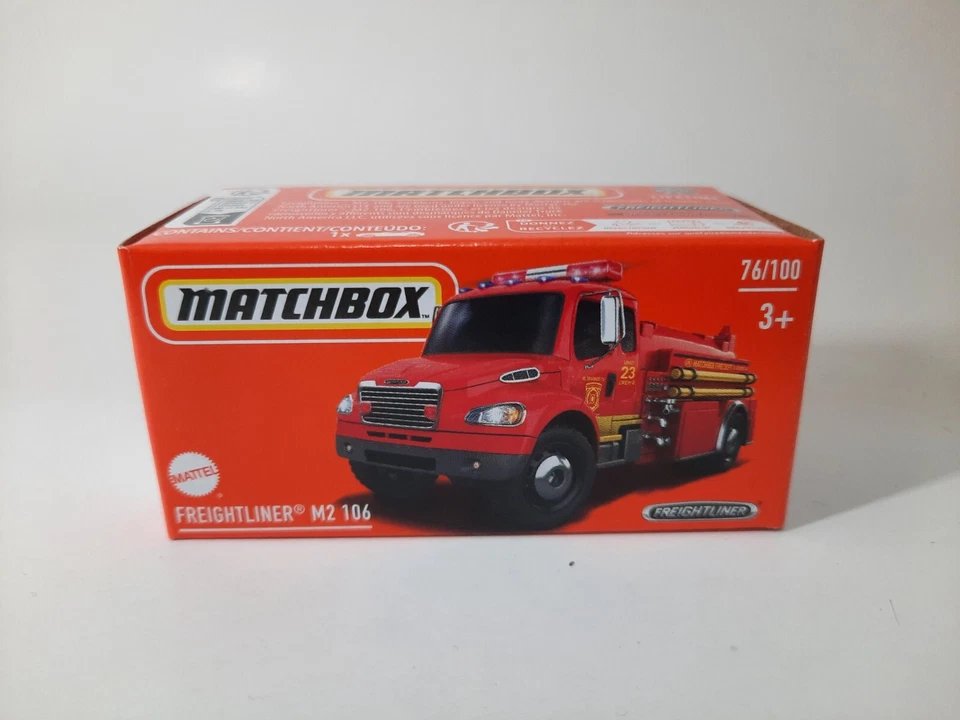 Matchbox 2024 Mattel Freightliner M2 106 76/100 Box Modellino 1/64 - Immagine 1 di 1