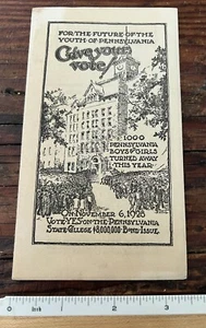 1928 Pennsylvania State College Bond Issue Booklet - Picture 1 of 1