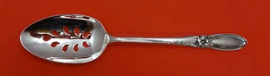 White Orchid by Community Plate Silverplate Serving Spoon Pierced 9-Hole Custom - Picture 1 of 1
