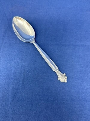 CUCHARA SOPA OVALADA DANÉS STERLING ACANTO/DRONNING GEORG JENSEN POSTRE GRANDE Foto 1 de 4