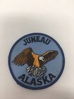 Juneau Alaska AK American Bald Eagle Round Souvenir Embroidered Patch