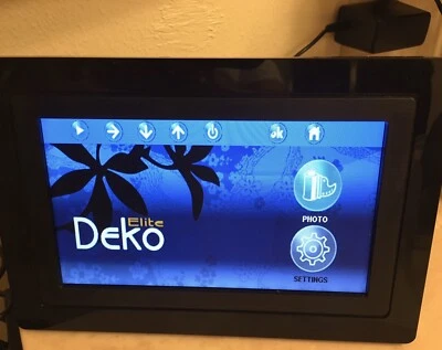 Great Quality 7” DIGITAL PHOTO FRAME In Box - 2 GB, LED, Slideshow, Alarm Clock - Image 1 of 3