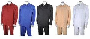 Men's 100% Polyester Two Pieces Walking suit Check, Design By Fortino Landi 2762 - Picture 1 of 14