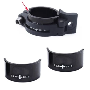 28.6 31.8 34.9mm Cycling Bike Front Derailleur Gear Clamp Adapter Shim Spacers - Picture 1 of 10