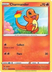 Carta Pokémon Inglés Charmander 023/185 Vivid Voltage - Paquete Fresco/Casi Como Nueva + - Imagen 1 de 1