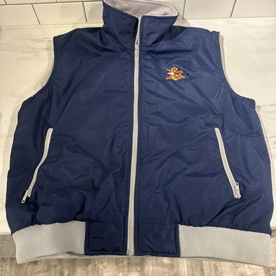 Colete de Lã Vintage Wear guard Anheuser Busch Beer Azul Marinho Tamanho XL - Imagem 1 de 4