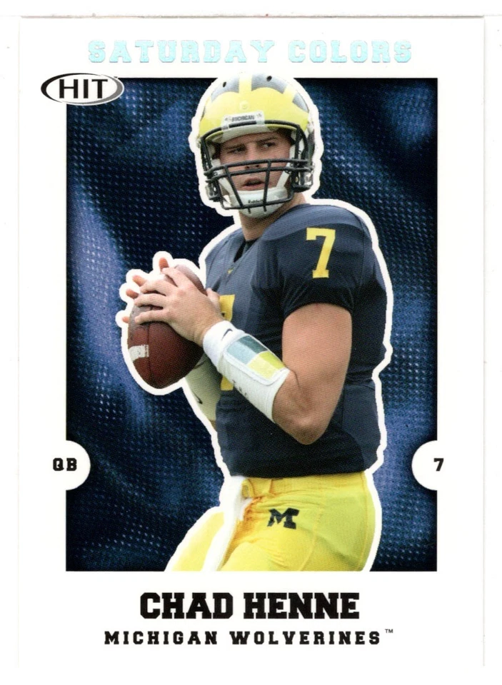 Chad Henne - Michigan - Saturday Colors (NCAA Football) 2008 Sage Hit # S3 Mint - Image 1 of 1