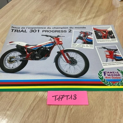 Fantic Motor Trial 301 Progreso 2 Moto Prospecto Catálogo Folleto - Imagen 1 de 2