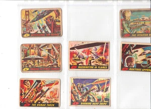 Mars Attacks Karten 17/55 Teil-Set (#5-55) 1964 UK Bubbles (nicht 1962/1963 Topps) - Bild 1 von 14