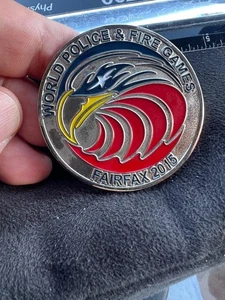 World Police & Fire Games Fairfax 2015 Games Challenge Coin Medal (i2025i) - Bild 1 von 4